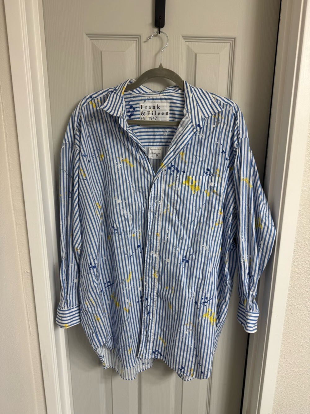 Frank + Eileen - Mackenzie OS - Blue Stripe + Splatter 🫟 Print